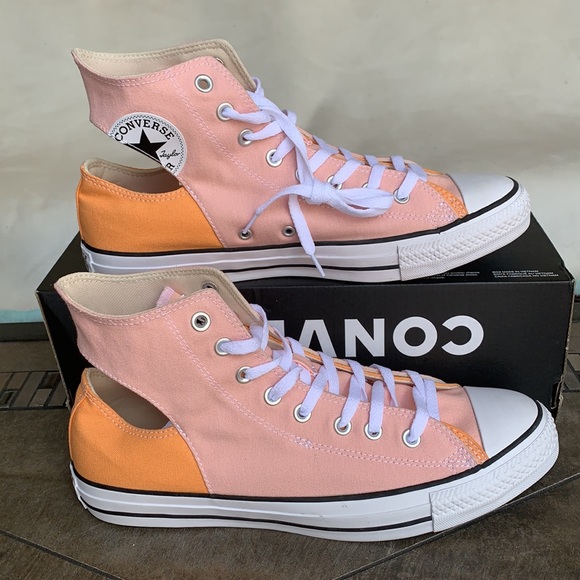 CONVERSE CTAS TWISTED UPPER HI STORM PINK/FUEL ORM - Picture 3 of 12